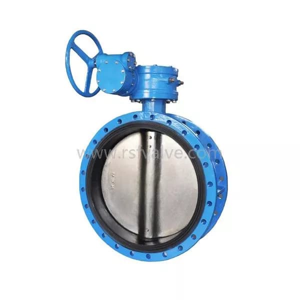 Double Flange Concentric Rubber Lining Butterfly Valve